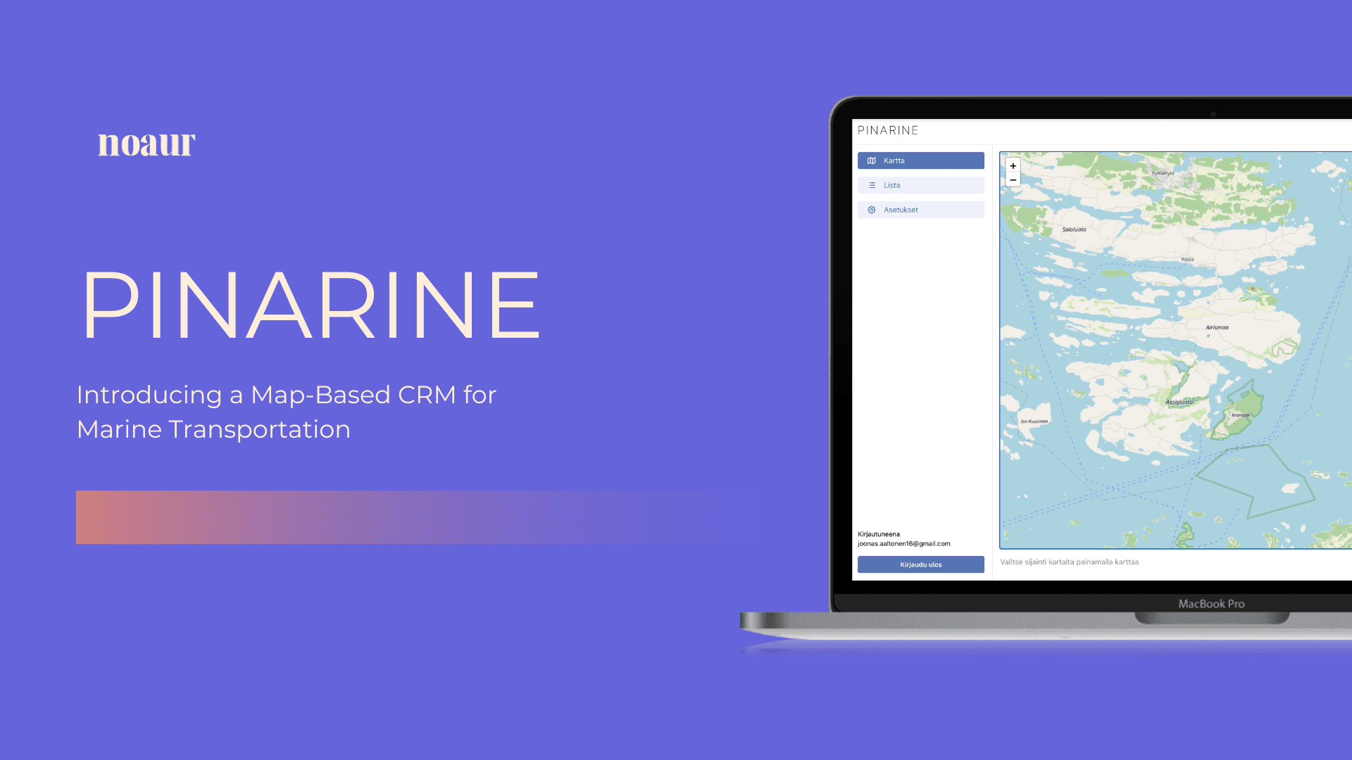 Image containing text PINARINE on a blue background